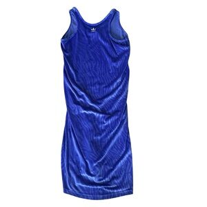 Adidas Velour Versatile Sleeveless Tank Dress Royal Blue Women’s Plus Size 1X
